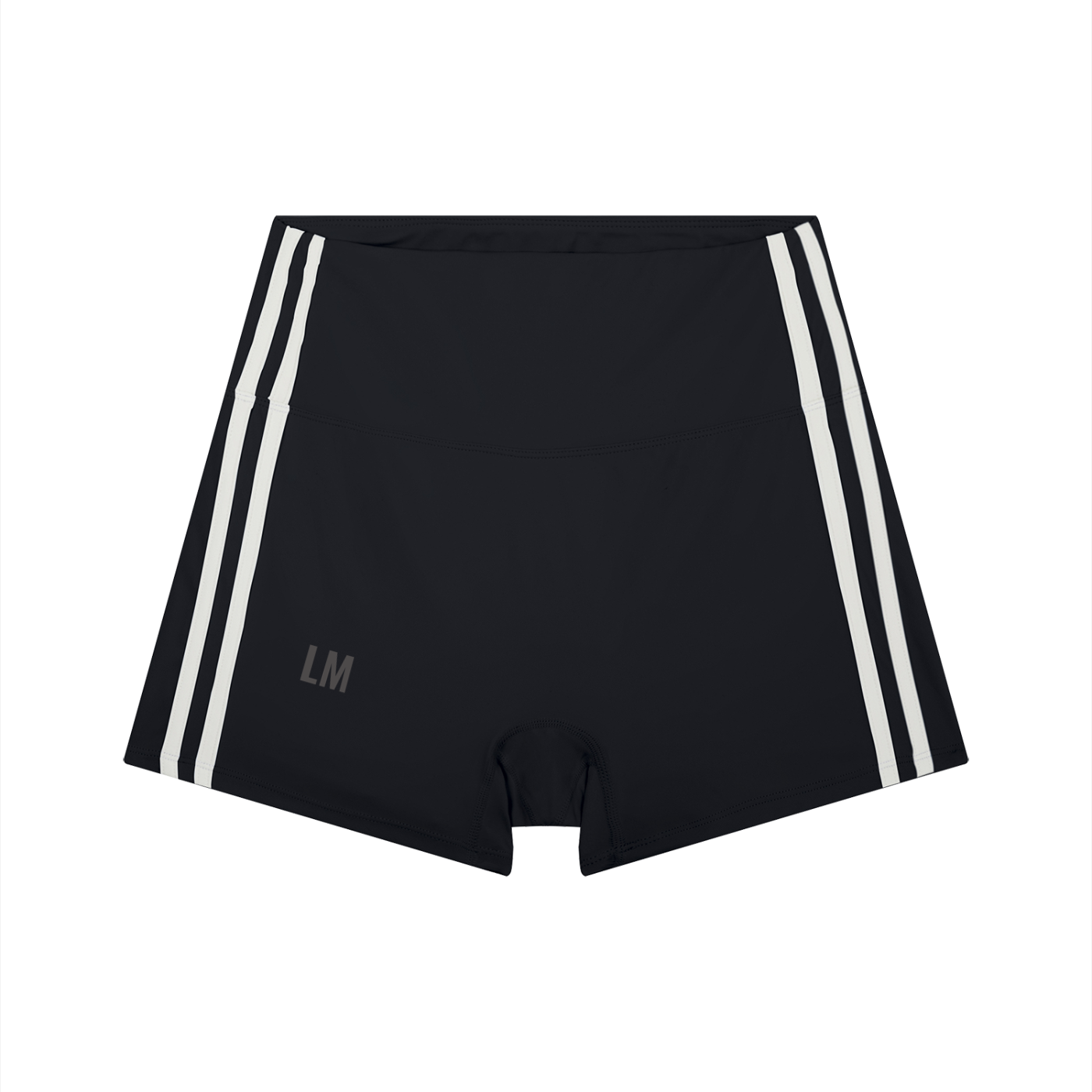 Shorts,Yoga,Minimalist,Black,White,Stripes,Comfortable